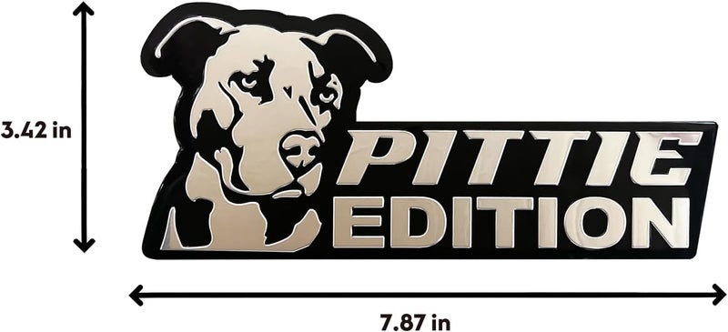 Queenik Dog Edition 3D Car Badge, Laser Cutting Metal Emblem, Cute Dogs Decals (Pittie) - Image 4